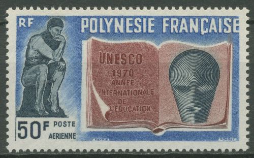 Französisch-Polynesien 1970 UNESCO Jahr für Erziehung und Bildung 120 postfrisch