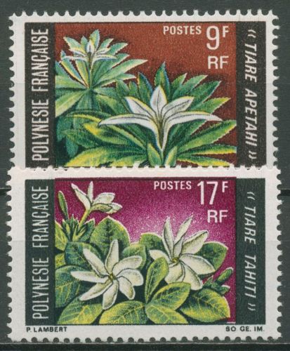 Französisch-Polynesien 1969 Einheimische Blumen 90/91 postfrisch