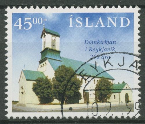 Island 1996 Domkirche Reykjavik 859 gestempelt