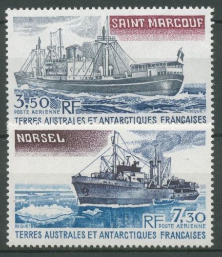 Franz. Antarktis 1980 Schiffe Frachter 155/56 postfrisch