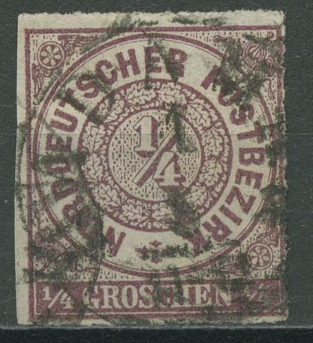 Norddeutscher Postbezirk NDP 1868 1/4 Groschen 1 b gestempelt