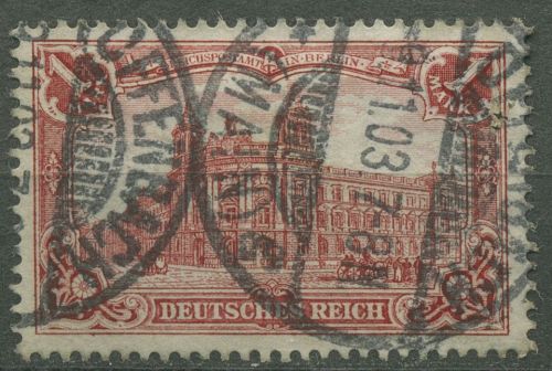 Deutsches Reich 1902 Reichspostamt Berlin ohne WZ, 78 B gestempelt geprüft