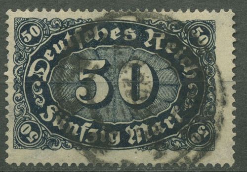 Deutsches Reich 1922/23 Ziffern im Queroval, Queroffset 246 c gestempelt geprüft