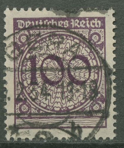 Deutsches Reich 1923 Freimarke: Korbdeckelmuster 343 TOP-Stempel