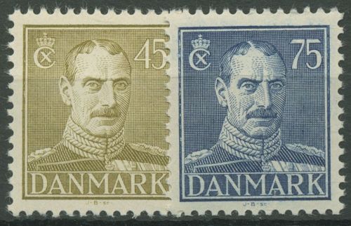 Dänemark 1946 König Christian X. 292/93 postfrisch