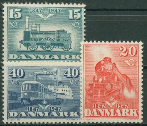 Dänemark 1947 Eisenbahn Lokomotiven 298/00 postfrisch