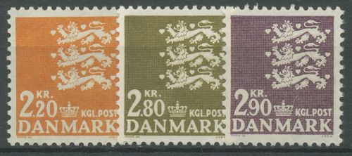 Dänemark 1967 Kleines Reichswappen 461/63 postfrisch