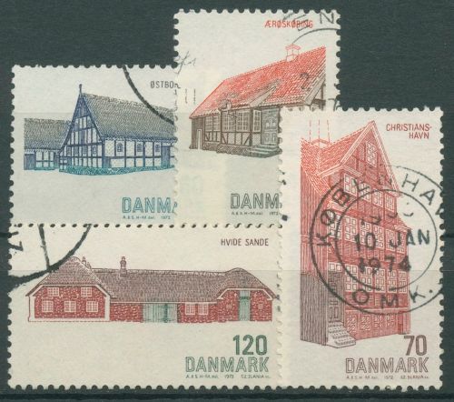 Dänemark 1972 Baukunst Bauwerke 536/39 gestempelt