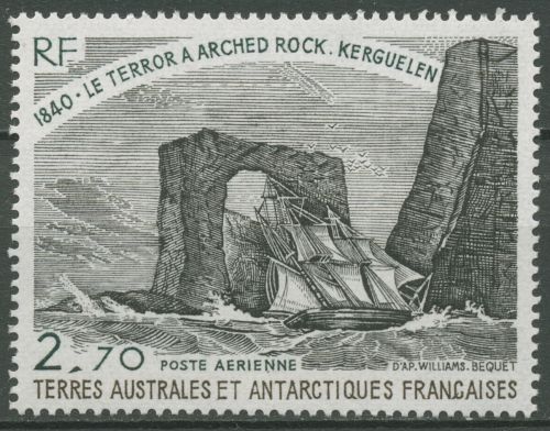 Franz. Antarktis 1980 Gemälde Schiff vor Arched Rock 146 postfrisch