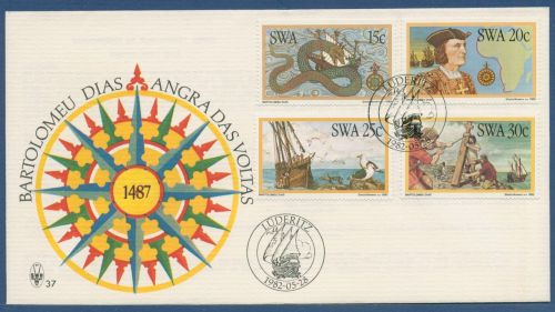 Südwestafrika 1982 Seefahrer Bartholomeo Diaz Segelschiff 520/23 FDC (X41657)
