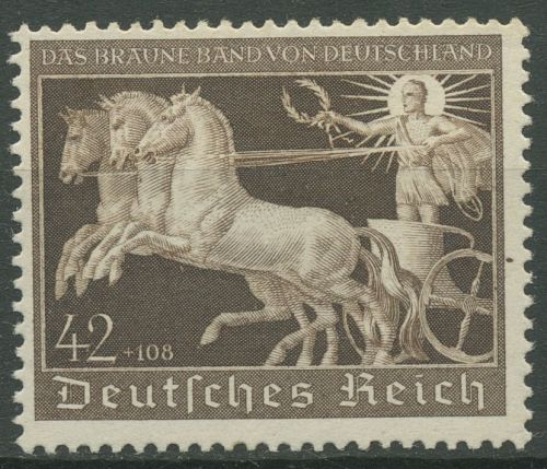 Deutsches Reich 1940 Galopprennen Das Braune Band 747 postfrisch