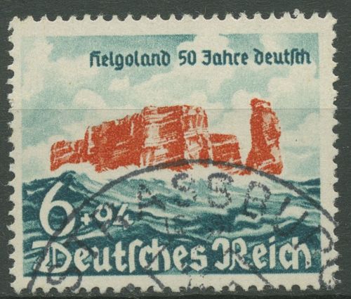 Deutsches Reich 1940 Helgoland seit 50 Jahren deutsch 750 gestempelt