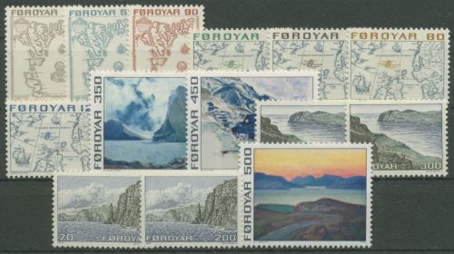 Färöer 1975 kompletter Jahrgang (7/20) postfrisch (G60000)