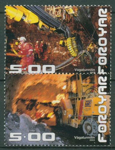 Färöer 2003 Insel-Straßentunnel 446/47 postfrisch