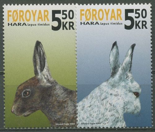 Färöer 2005 Schneehase 526/27 postfrisch