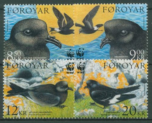 Färöer 2005 WWF Tiereschutz Vögel Sturmschwalben 530/33 postfrisch