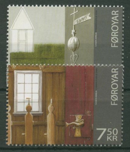Färöer 2006 Kirche von Sandur 584/85 postfrisch