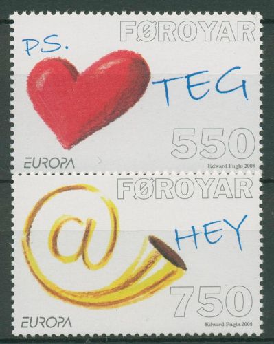 Färöer 2008 Europa CEPT Der Brief 638/39 postfrisch