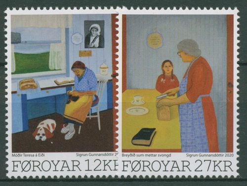 Färöer 2020 Gemälde Sigrun Gunnarsdóttir 974/75 postfrisch