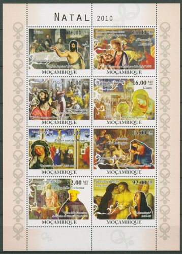 Mocambique 2010 Weihnachten Gemälde 4114/21 K postfrisch (C42716)