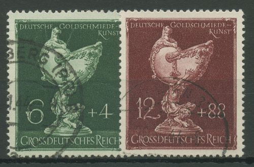 Deutsches Reich 1944 Goldschmiedekunst 902/03 gestempelt