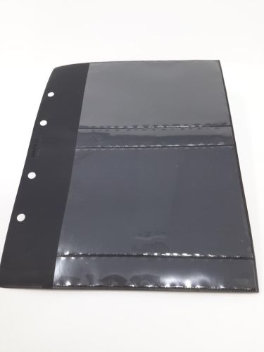 PHILSWISS 20 x Einsteckblatt schwarz 2 Streifen 106 mm gebraucht (Z2029)