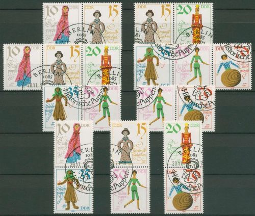 DDR 1979 Historische Puppen 2472/77 ZD alle Kombinationen mit SST (SG31258)