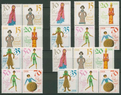 DDR 1979 Historische Puppen 2472/77 ZD alle Kombinationen postfrisch (SG66)