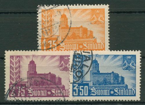 Finnland 1941Burg Viipuri 239/41 gestempelt