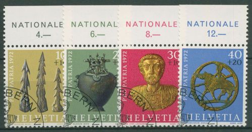 Schweiz 1972 Pro Patria Archäologische Funde 971/74 gestempelt