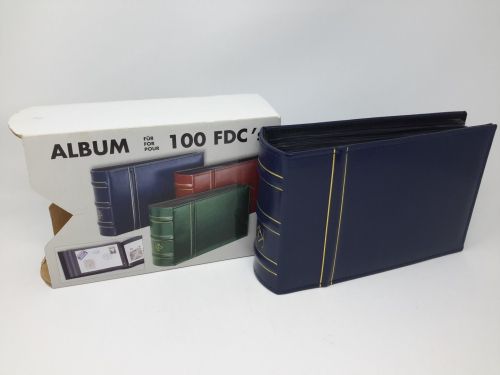 Leuchtturm BRIEFALBUM C6 für 100 Briefe, FDCs blau gebraucht (Z3158)