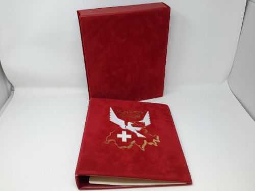 PHILSWISS Ringbinder mit Kassette rot SCHWEIZ spezial gebraucht (Z3587)