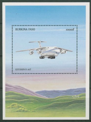 Burkina Faso 1999 Flugzeuge Iljuschin Block 190 postfrisch (C42729)