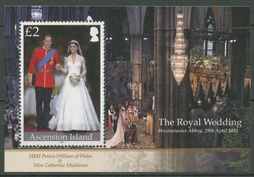 Ascension 2011 Hochzeit Prinz William C. Middleton Block 69 postfrisch (C42733)