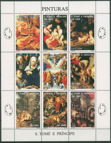Sao Tomé und Príncipe 1995 Gemälde Rubens Dürer 1606/14 K postfrisch (C29376)