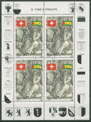 Sao Tomé und Príncipe 1990 Stich von Dürer 1205 K postfrisch (C42760)