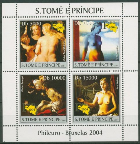 Sao Tomé und Príncipe 2004 Gemälde 2687/90 K postfrisch (C42764)