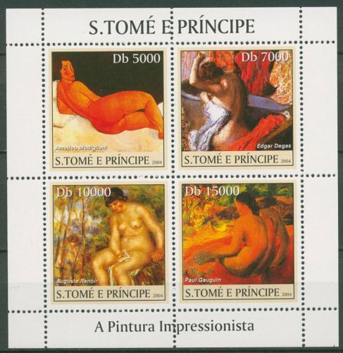 Sao Tomé und Príncipe 2004 Gemälde 2695/98 K postfrisch (C42766)