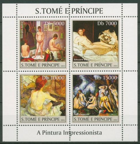 Sao Tomé und Príncipe 2004 Gemälde 2691/94 K postfrisch (C42768)