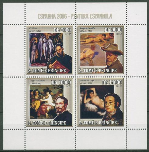 Sao Tomé und Príncipe 2006 ESPANA Gemälde 2709/12 K postfrisch (C42769)