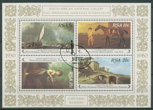 Südafrika 1980 Nationalgalerie Kapstadt Gemälde Block 10 gestempelt (C42789)