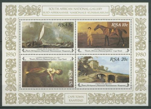Südafrika 1980 Nationalgalerie Kapstadt Gemälde Block 10 postfrisch (C25107)