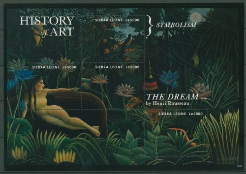 Sierra Leone 2013 Gemälde von Henri Rousseau 5763/66 K postfrisch (C42803)