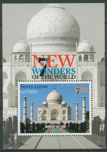 Sierra Leone 2008 Die neuen sieben Weltwunder Block 634 postfrisch (C42801)