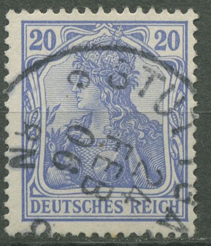 Deutsches Reich 1902 Germania ohne Wasserzeichen 72 b gestempelt geprüft