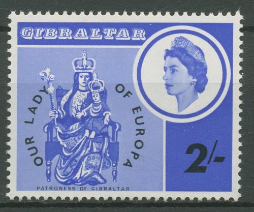 Gibraltar 1966 Unsere liebe Frau von Europa Schutzpatronin 184 postfrisch