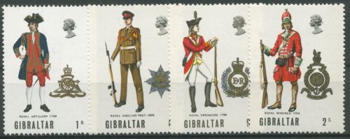Gibraltar 1969 Militäruniformen 229/32 postfrisch