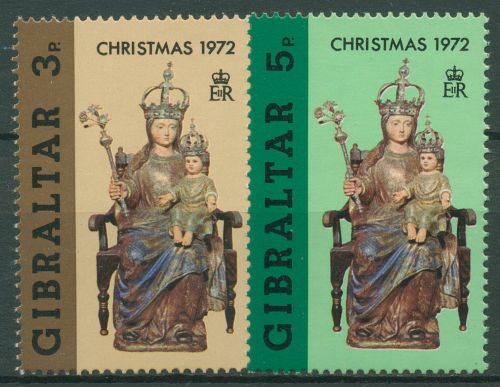 Gibraltar 1972 Weihnachten Statue 293/94 postfrisch