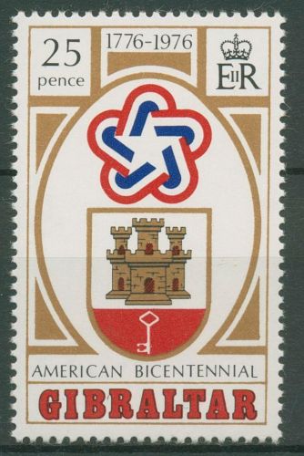 Gibraltar 1976 200 Jahre Unabhängigkeit der USA 337 postfrisch