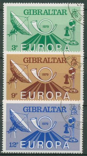 Gibraltar 1979 Europa CEPT Post- und Fernmeldewesen 392/94 gestempelt